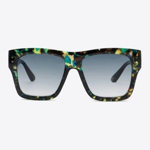 UV400 Patterned Polycarbonate Square Sunglasses